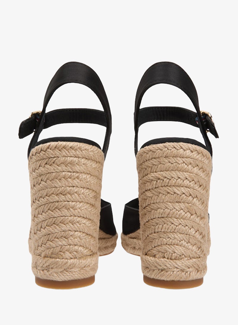 TOMMY HILFIGER Satin TH Monogram Wedge Espadrilles - Image 4
